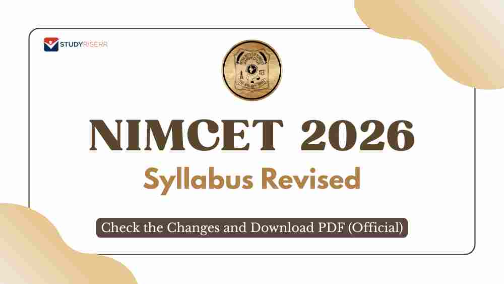 NIMCET 2026 Syllabus Revised: Check the Changes and Download PDF (Official)
